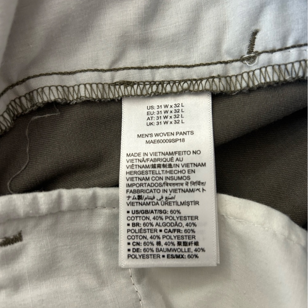 Amazon Essentials Men's Olive Green Flat Front Ch… - image 5